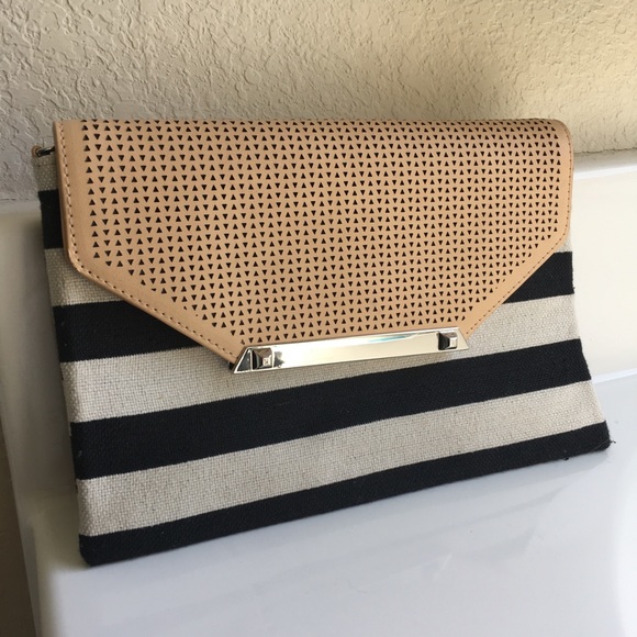 Stella & Dot Handbags - Stella and Dot striped clutch